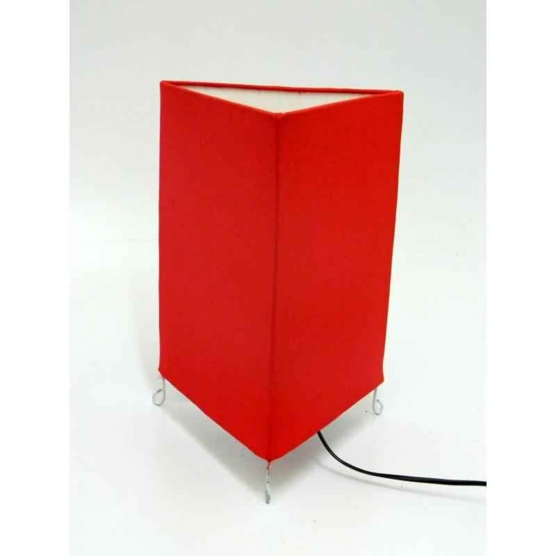 Tucasa Triangular Red Table Lamp, LG-717
