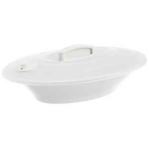Signoraware Off White Oval Server with Cover, 222