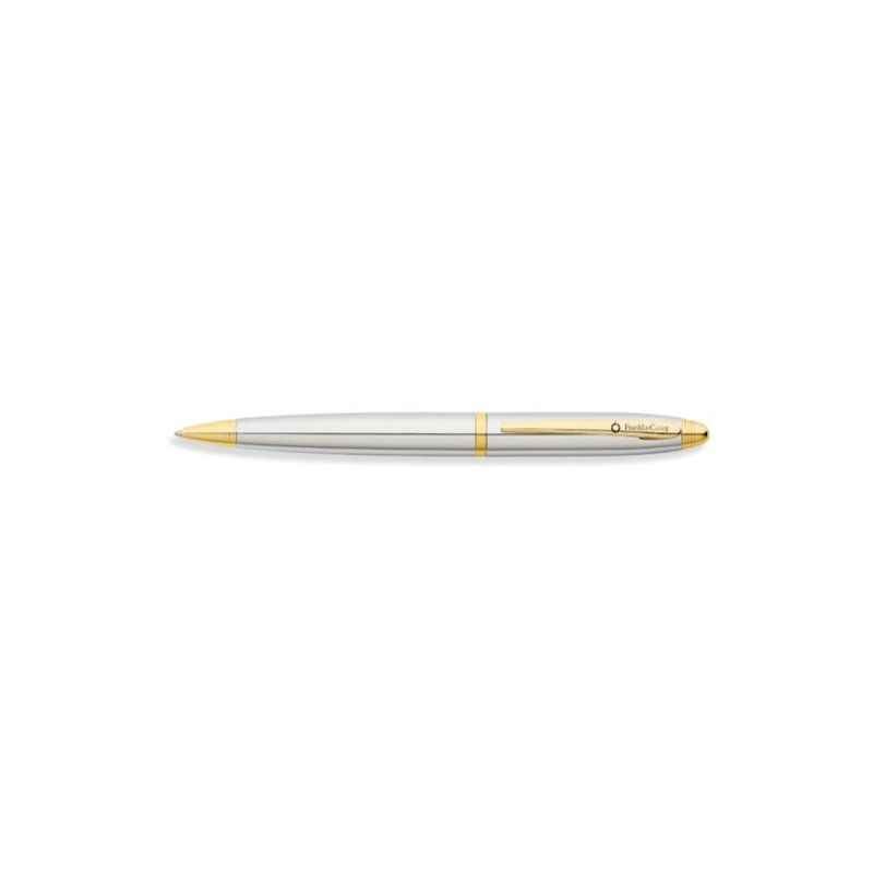 Franklin Covey Black & Chrome Gold Tone Ball Point Pen, FC0012-3