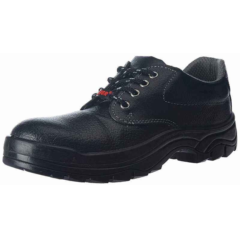 Aktion Safer SA-208 Black & Grey Steel Toe Safety Shoes, Size: 9