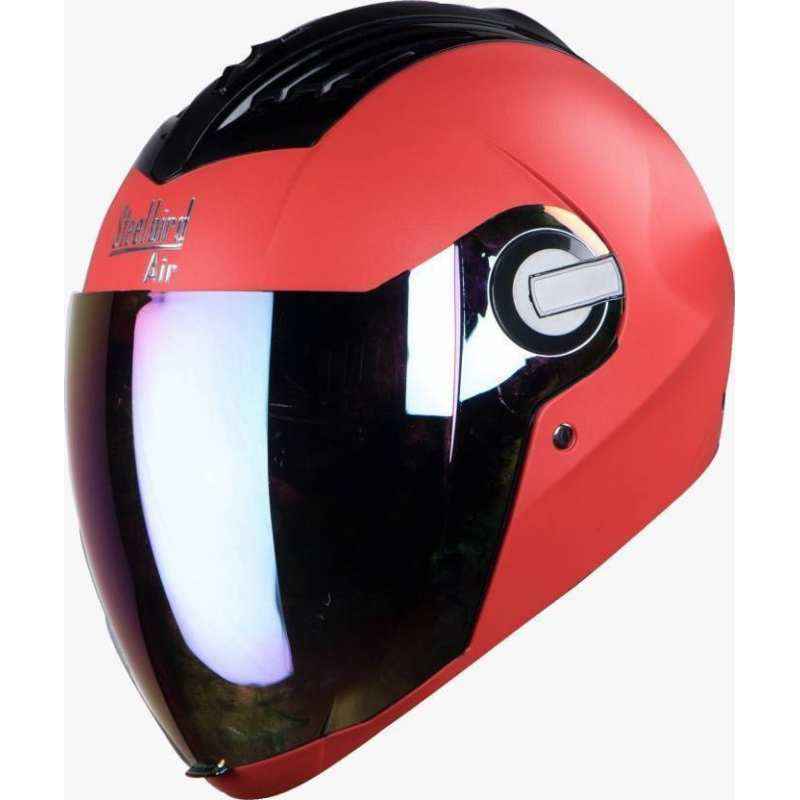 Steelbird SBA-2 SUPREME Motorbike Red Full Face Helmet, Size (Large, 600 mm)