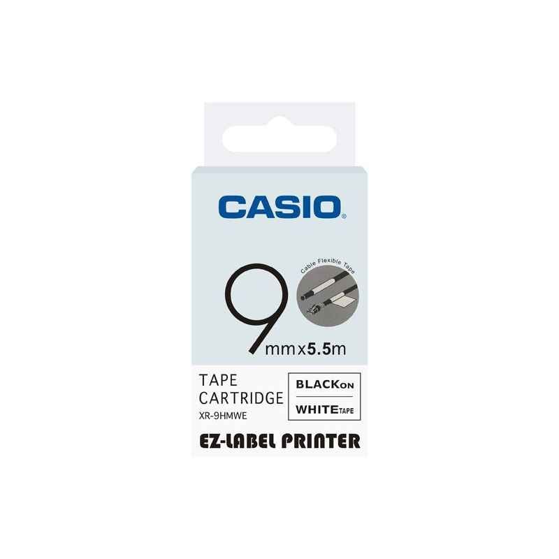 Buy Casio XR-9HMWE Label Printer Tape Cartridge (Cable Flexible), Length:   m Online At Best Price On Moglix