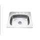 Jayna Galaxy SBF-E 02 Matt Sink With Beading With Hole, Size: 25 x 22 in