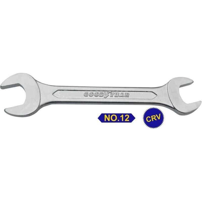 Goodyear 12 Pieces Double Open End Spanner Set, GY10084