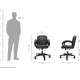 Mezonite Medium Back Leatherette Black Office Executive Chair