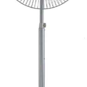 Bajaj Supreme Plus 1440rpm Grey Air Circulator Pedestal Fan, Sweep: 600 mm
