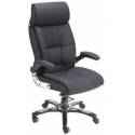 Mezonite Black Leatherette High Back Office Chair