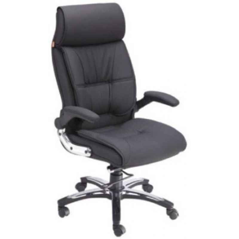Mezonite Black Leatherette High Back Office Chair