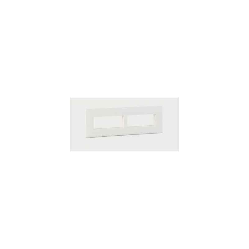 Legrand Mylinc 8 Modules Horizontal White Plate With Frame, 6755 67