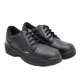 Indcare Jumbo Leather Black Steel Toe Work Safety Shoes, Size: 7