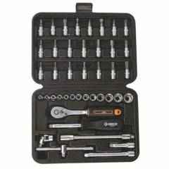 Groz 48 Pieces 1/4 Inch Drive Hex Socket Set In Moulded Cases, KIT/SKT/H/1-4/42/UG
