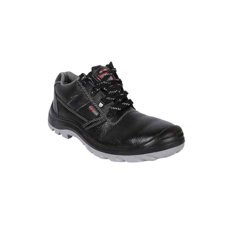 Hillson Soccer Steel Toe Black Safety Shoes, Size: 5