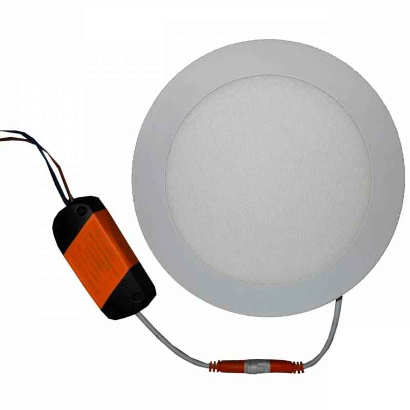 LumoGen 12W Round Warm White Slim LED Panel Light