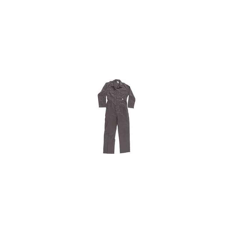 Ishan Grey Cotton Fabric Boiler Suit, 5404, Size: Small