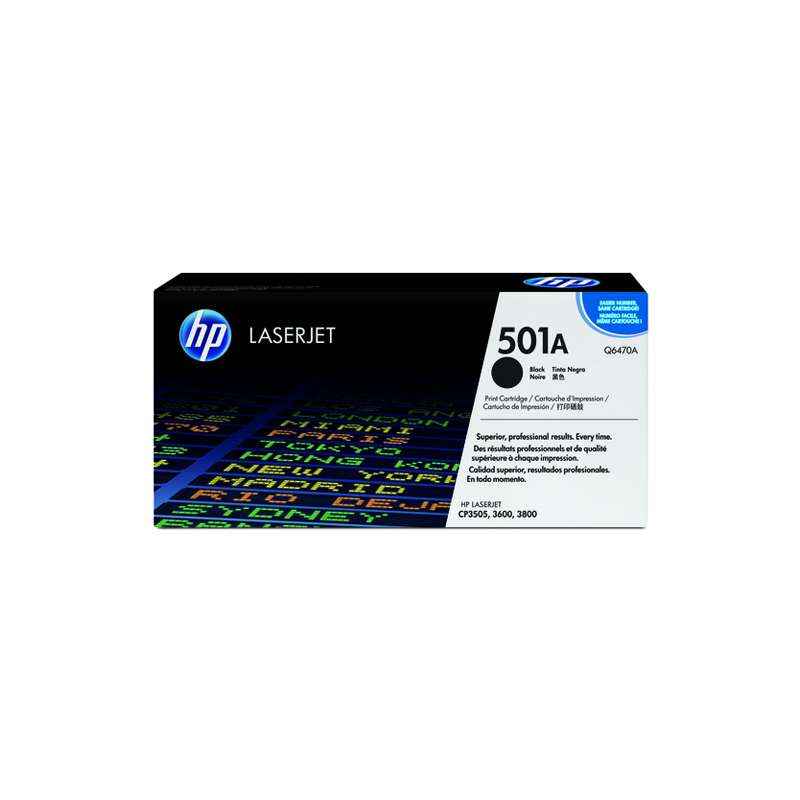 HP 5T Black LaserJet Toner Cartridge, Q6470A