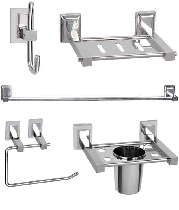 Buy Doyours Oscar Series Stainless Steel 5 Pieces Bathroom Accessories Set,  DY-0373 Online At Best Price On Moglix