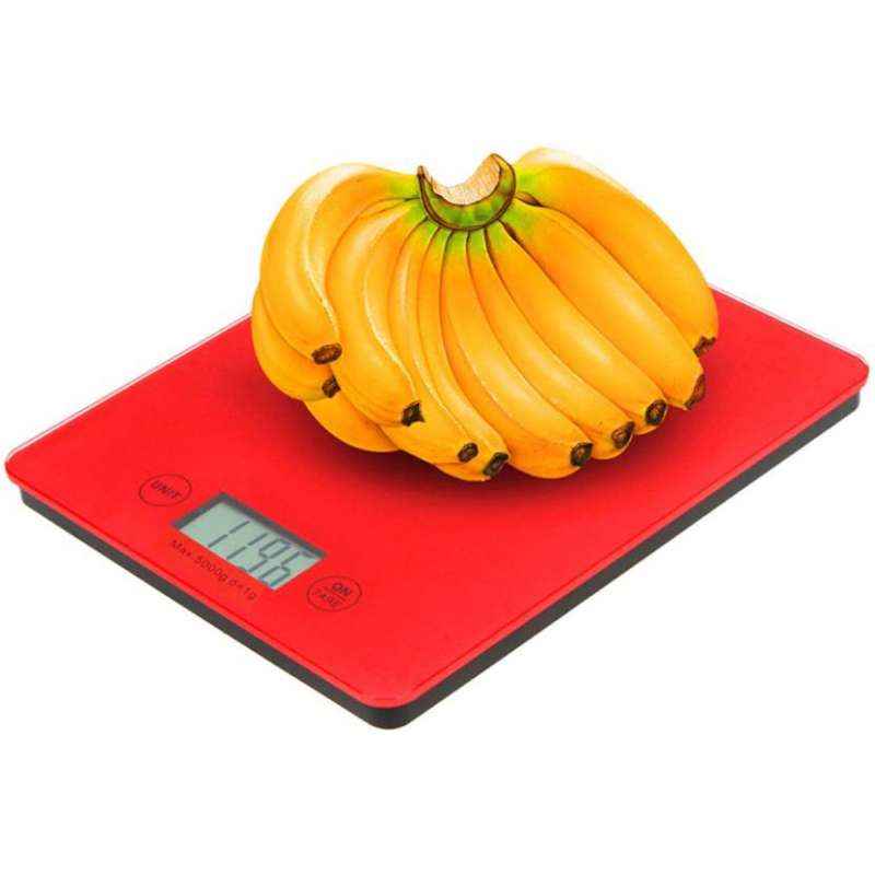 Stealodeal Red Glass Touch Screen Weighing Scale, Weighing Capacity: 3-5kg