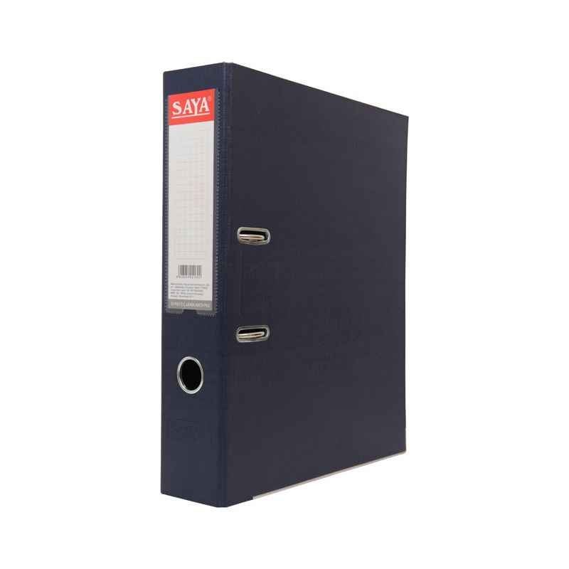 Saya Navy Blue One side PP Cover Lever Arch File Original, Dimensions: 285 x 70 x 350 mm (Pack of 2)