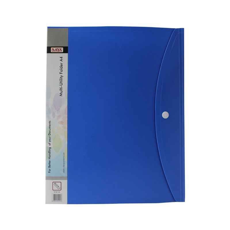 Saya Blue Multi Utility Folder, Dimensions: 250 x 20 x 315 mm (Pack of 2)