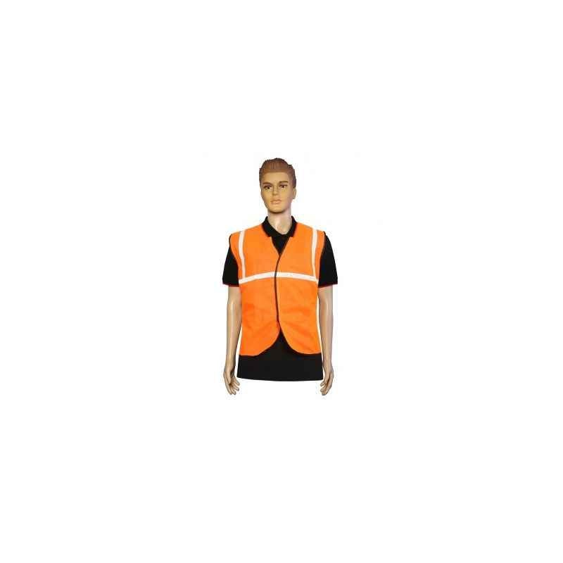 Nova Safe 1 Inch Orange Front Opening Safety Jacket