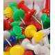Oddy Transparent Damroo Shape Push Pins, PP50-9523T (Pack of 100)