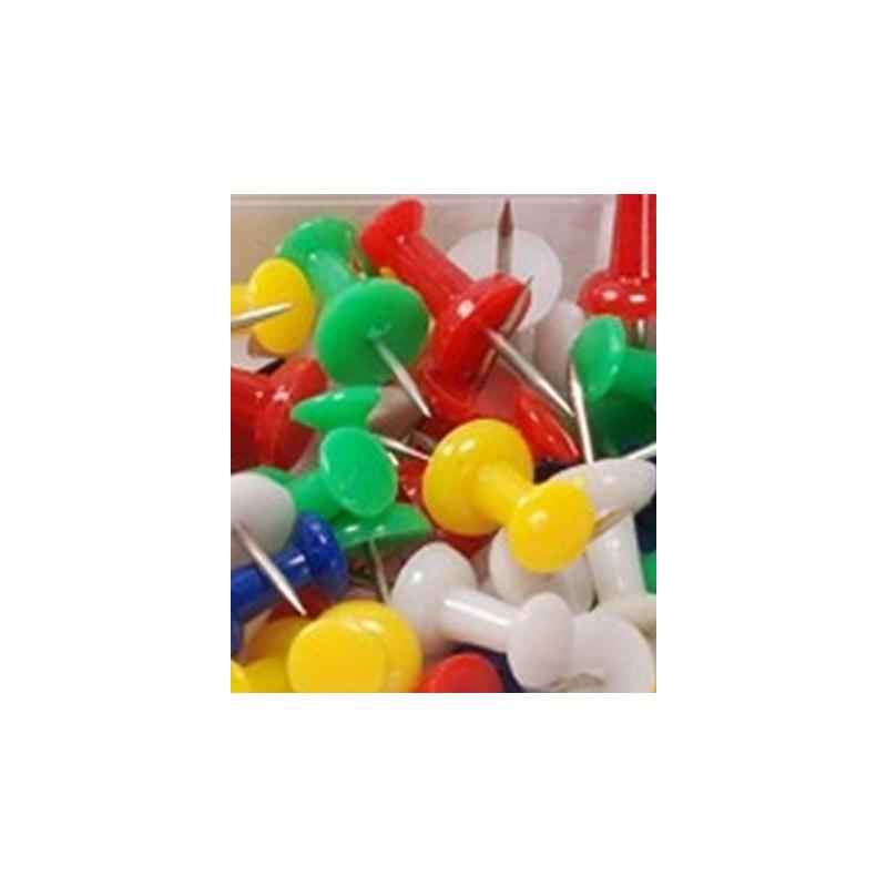 Oddy Transparent Damroo Shape Push Pins, PP50-9523T (Pack of 100)