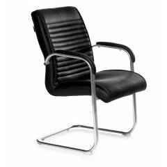 High Living Black Leatherette Visitor Office Chair"|" HL_V3