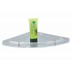 Kamal 12 Inch PVC Acrylic Corner Shelf, ACC-1177
