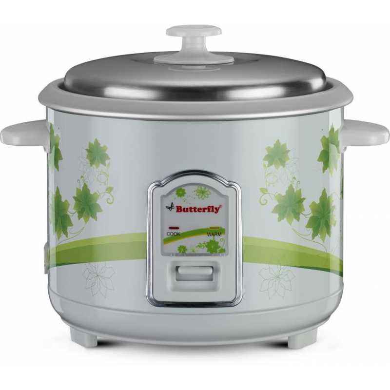Butterfly Jade 1.8 Litre White Electric Rice Cooker