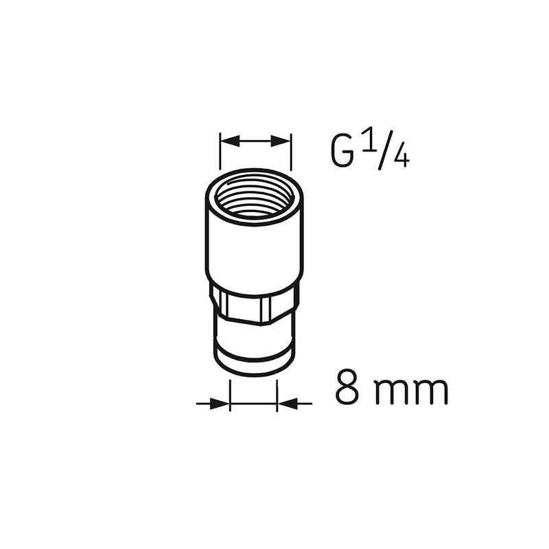 SKF System 24 Automatic Lubricator Acc-Tube Connection Female G 1/4