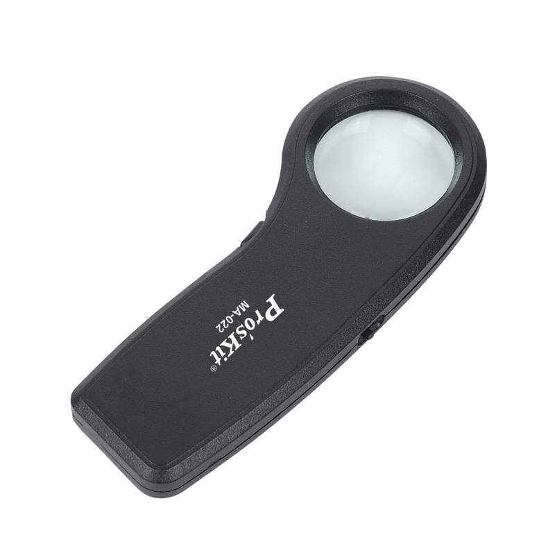 Proskit MA-022 7.5X Handheld LED Light Magnifier with Currency Detecting Function