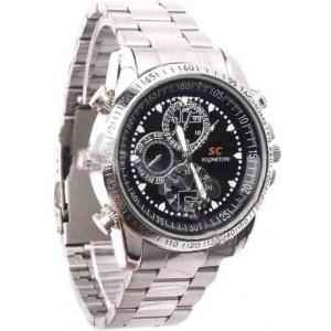 IBS Silver Colour Spy Camera Wrist Watch with 4GB Storage Capacity