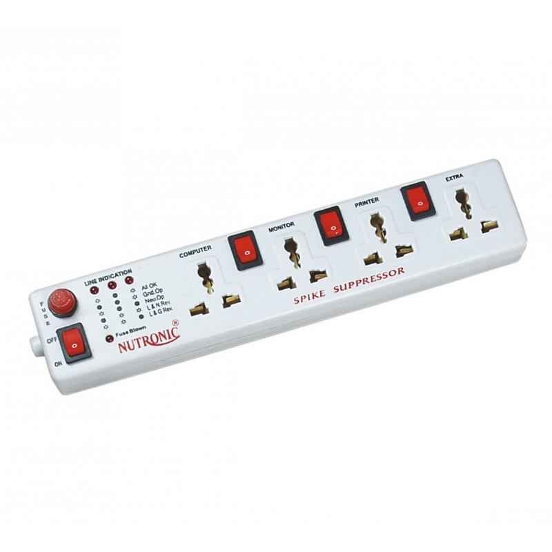 Nutronic 4 Sockets with 4 Switches Surge Protector, SS-404