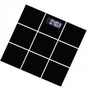 Virgo Digital Display Glass Body Weighing Scale, v-eps-2009black