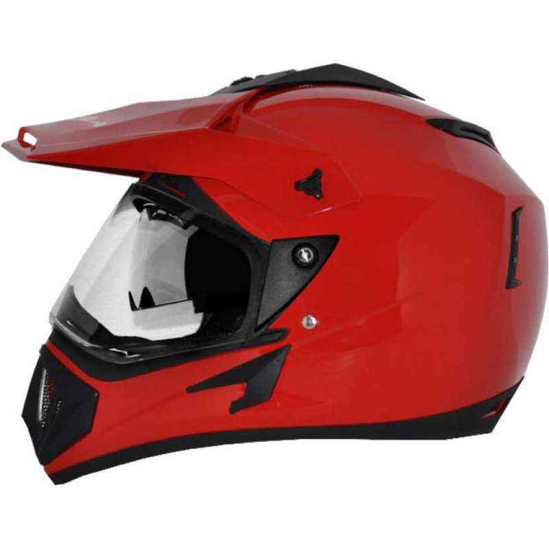 Vega Offroad DV Red Motocross Helmet, Size (Large, 600 mm)