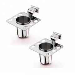 Doyours Platina Series 2 Pieces SS Tooth Brush Holder Set, DY-0286