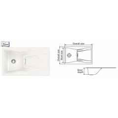Nirali Elara WB 1 Kitchen Sink, Size: 860x500 mm