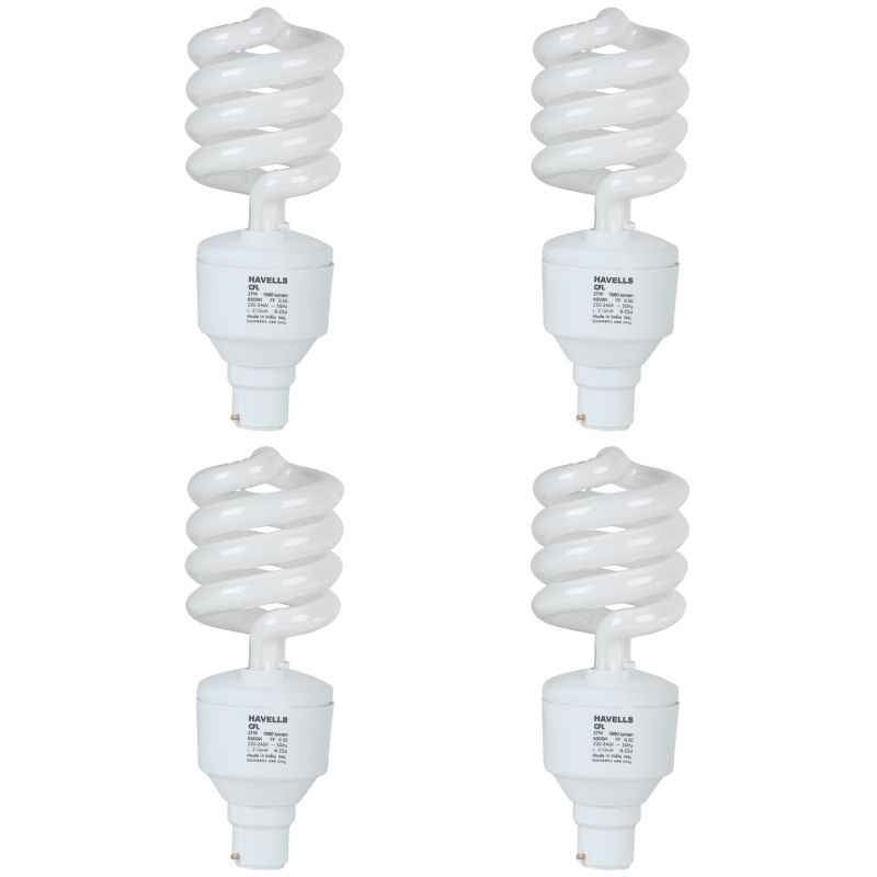 Havells 27W Curvy Cool Day White CFL (Pack of 4)