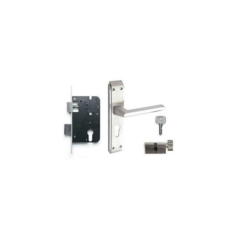 Godrej NEH 05 240mm 2C Door Handle with Lock Set, 7108