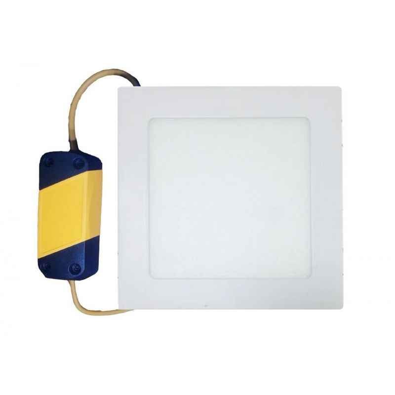 Shelton 6W White Square LED Slim Ceiling Panel Lights (Pack of 2)