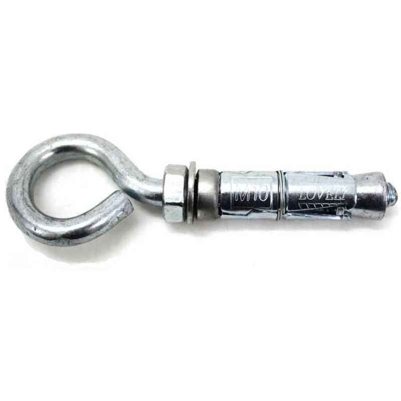 Lovely 10mm Heavy Duty Rawal Bolt with Hook Eyelet (Pack of 25)