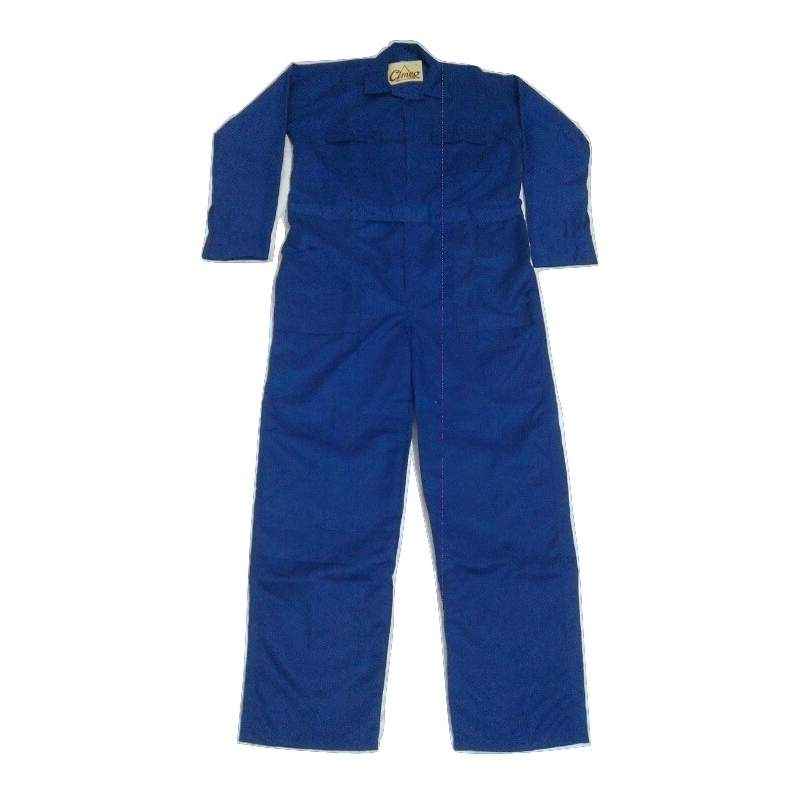 Ishan Navy Blue Terry Cotton Fabric Boiler Suit, 5403, Size: Small