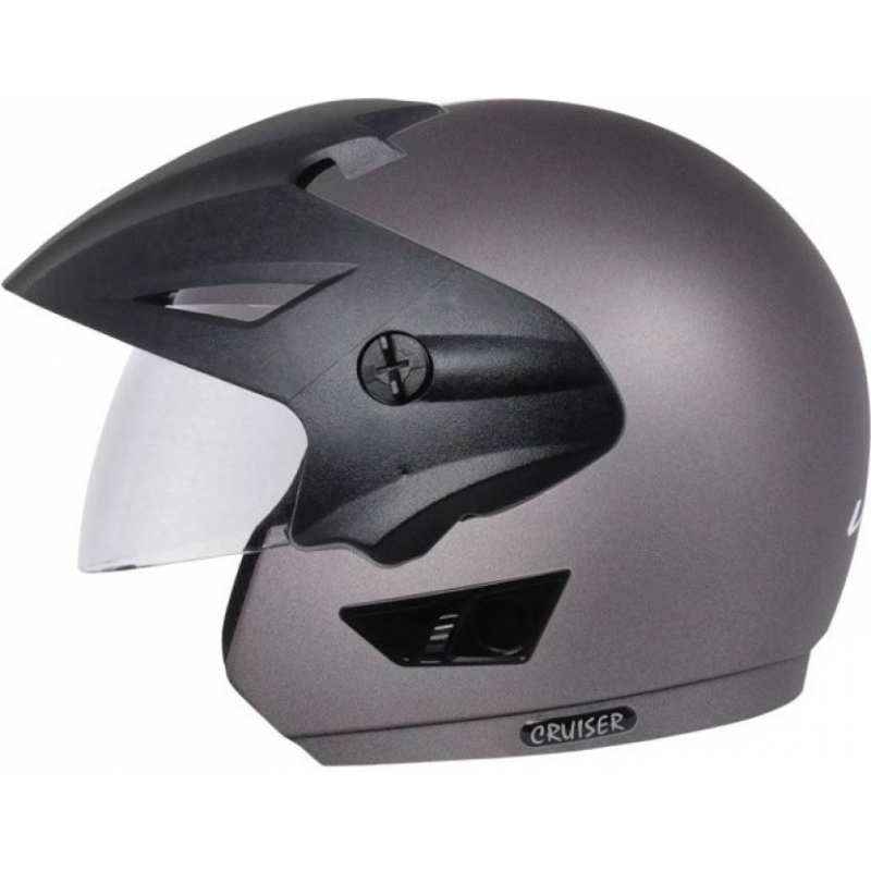 Vega Cruiser WP Dull Anthracite Open Face Motorbike Helmet, Size (Large, 600 mm)