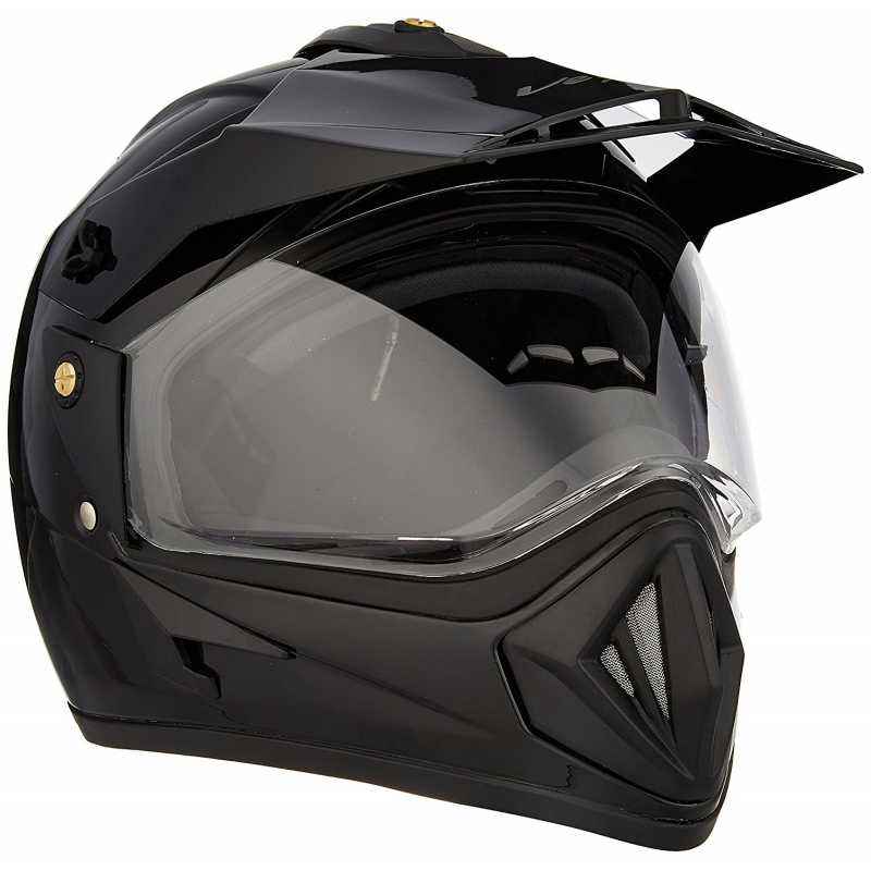 Vega Off Road Black Helmet, Size (Medium, 580 mm)