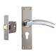 Plaza Jaguar Stainless Steel Finish Handle with 200mm Baby Latch Keyless Lock