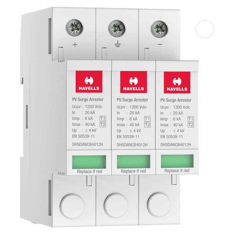 Havells 1 & 2 Type Photovoltaic Surge Protection Device, DHSDANCB4012H