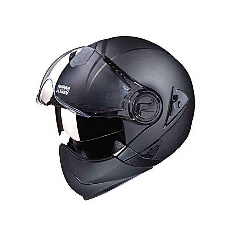 Studds Downtown Flip Off Matte Black Full Face Helmet, Size: L