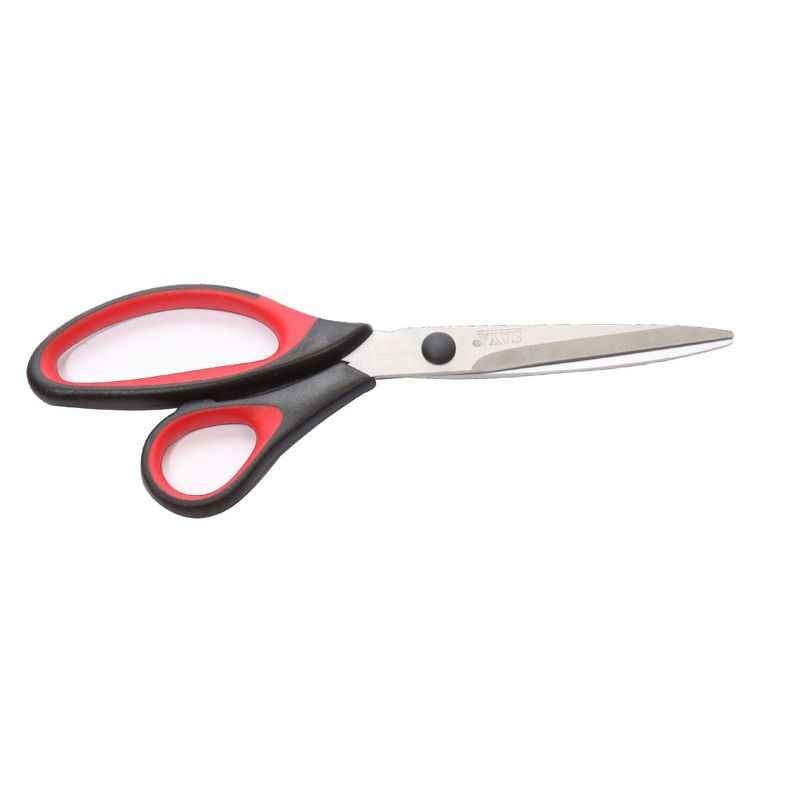 Saya Red Black Soft Grip Scissors -Classic (Pack of 4)