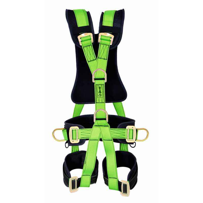 Karam Rhino Full Body Safety Harness with Twisted Rope E.A. Forked Lanyard, PN56(PN351)