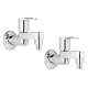 Kamal Washing Machine Bibcock Admire with Free Tap Cleaner, ADM-6317-S2 (Pack of 2)
